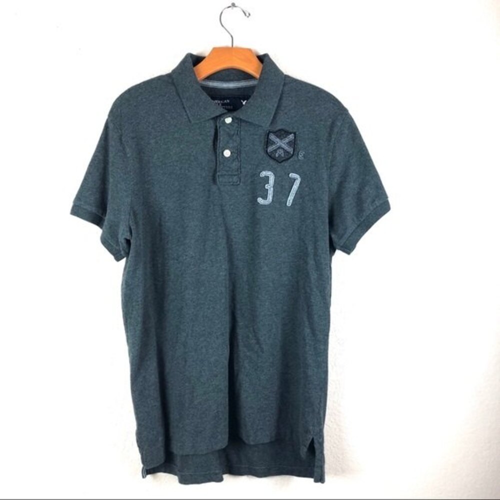 American Eagle Outfitters Men’s Grey Polo Shirt